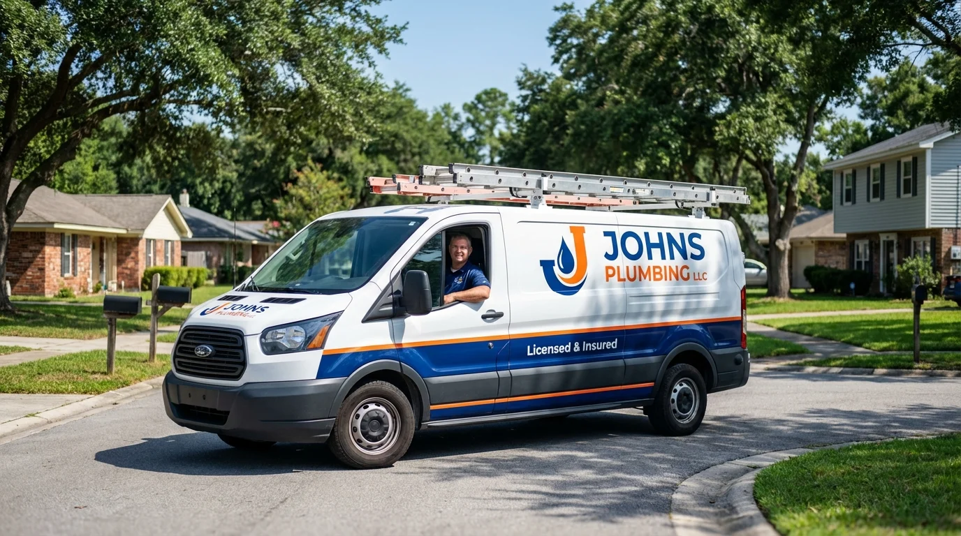Johns Plumbing LLC service van in Nolanville, TX