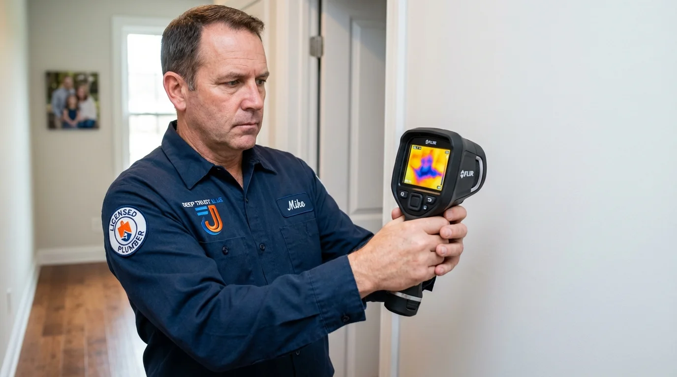 Thermal imaging leak detection by Johns Plumbing LLC in Nolanville